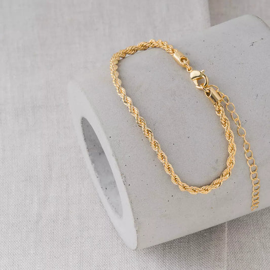 Heart Detail Chain Bracelet - Silver